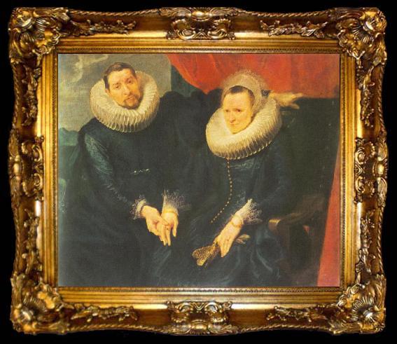 framed  DYCK, Sir Anthony Van Portrait of a Married Couple dfh, ta009-2